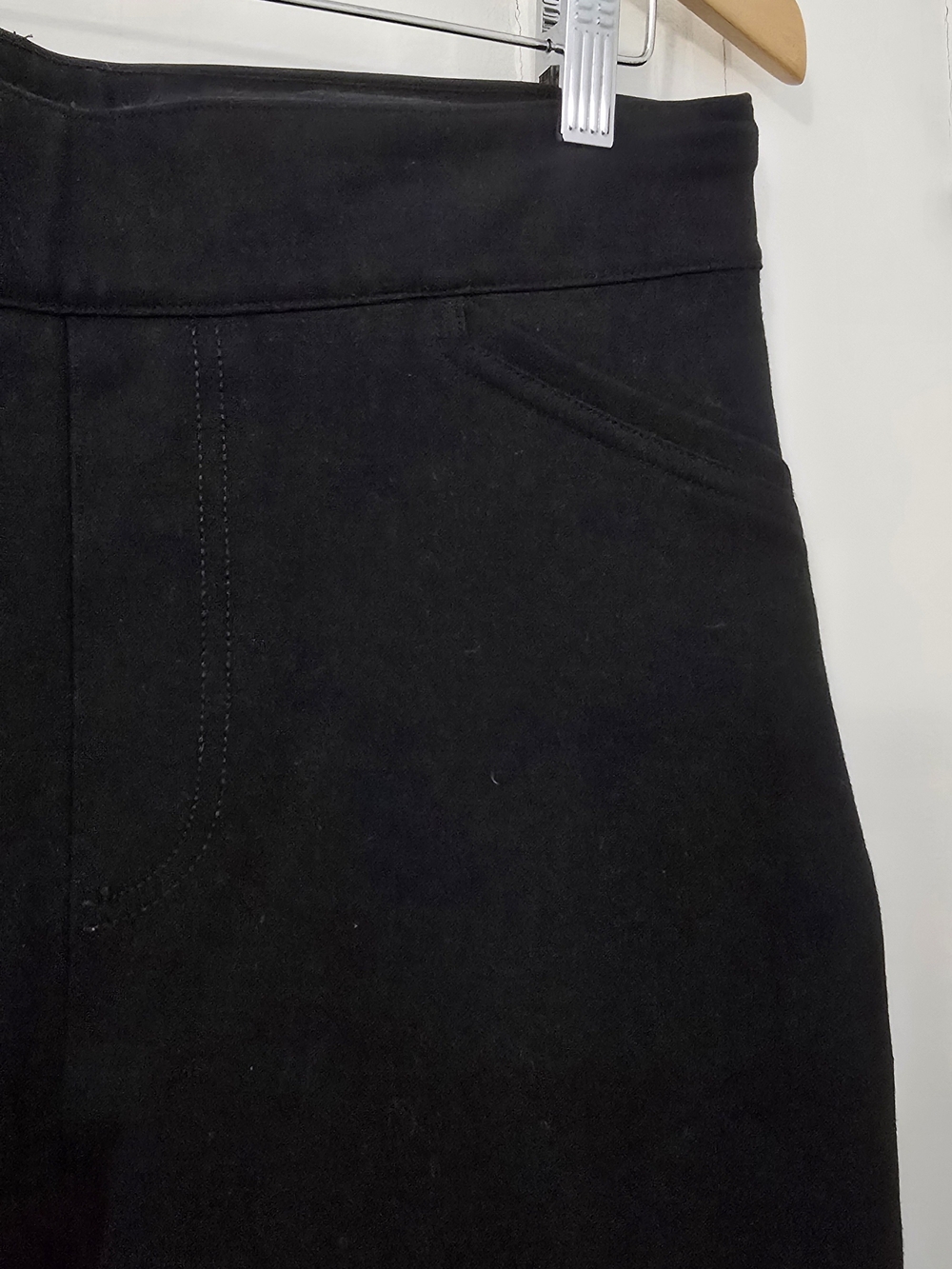 SPANX smooth PerfectFit Ponte Slim Straight Pant black size L Petite, vguc - Picture 4 of 9